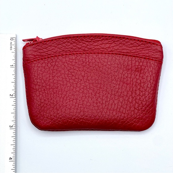 NWOT BRIGHTLY COLORED LEATHER COIN PURSE/MONEY/CARD HOLDER, HANDMADE IN MEXICO - Picture 11 of 11
